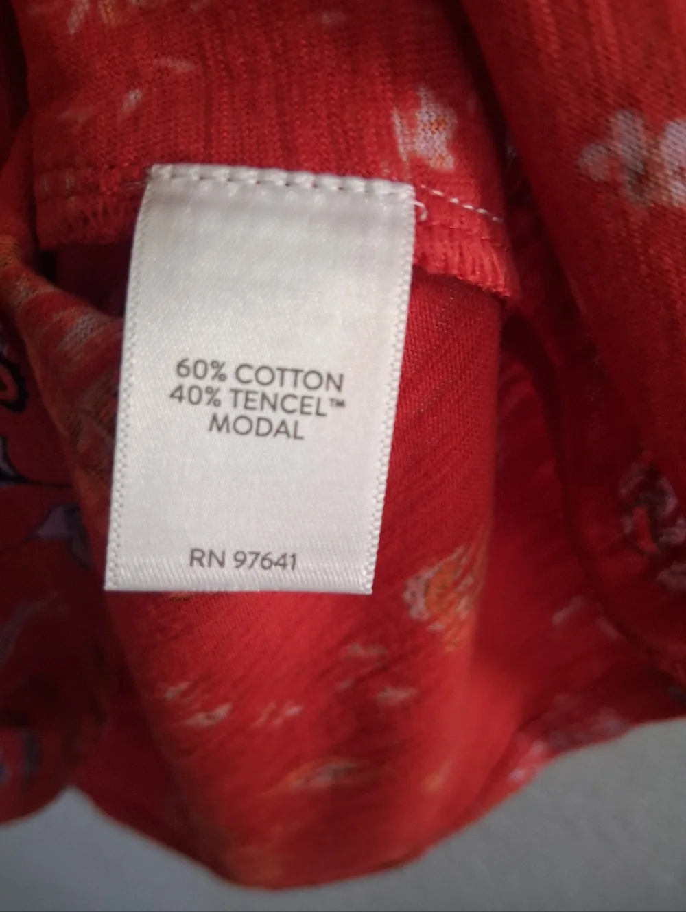 J Jill NWT Floral Henley Tank Cotton Tencel 2X - Picture 5 of 6